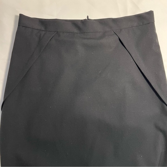 Black Wool Pencil Skirt Work Suit Separates Size 4 - Picture 3 of 10